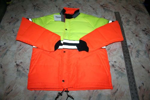 Safety line scotchlite reflective safety construction jacket hpx116 size medium for sale