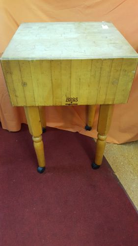Boos block butcher block table 36&#034; tall effingham, illinois. local pick-up only for sale