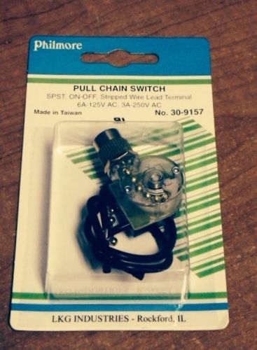 Pull Chain Switch - SPST On-Off - Philmore 30-9157 - NEW