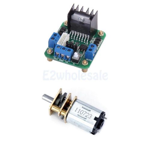 Dual h bridge stepper motor driver module +3-6v dc short shaft torque gear motor for sale