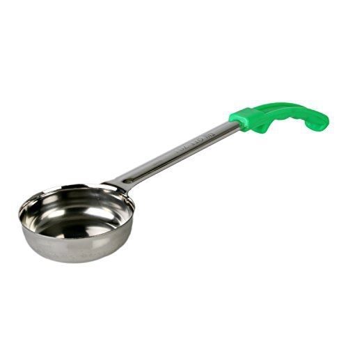 Excellante Portion Controllers Cooking Spoon, 1 Piece Mold, 4 oz, Green Handle