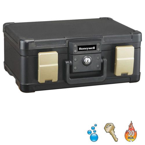 Honeywell 0.21 cu. ft. molded fire/water chest with key and double latch lock for sale