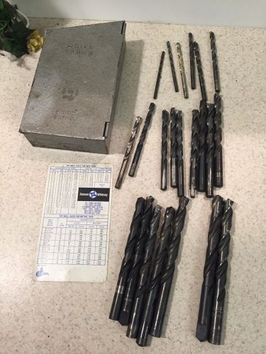 Dormer Stevr &amp; Other Makers Drill &amp; Huot Drill Index Lot 24pc