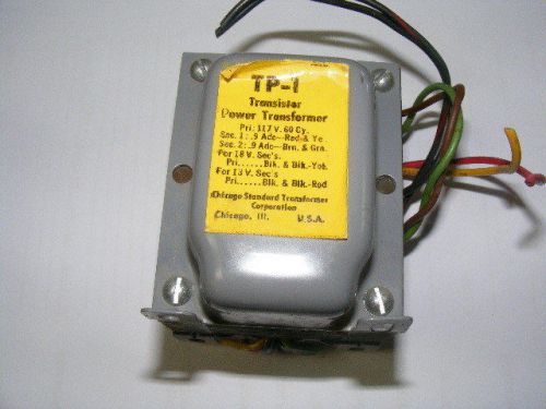 Chicago standard tp-1 transistor power transformer for sale