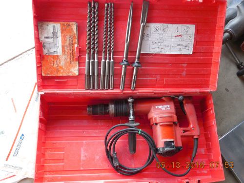 Hilti te-72  115v   te-f chuck hammer drill/chipping combo &amp; huge kit nice (586) for sale