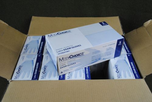 1000 MediChoice Powder-Free Latex Exam Gloves Small