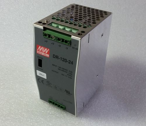 Mean Well DR-120-24  Power Supply 24VDC 5.0A DR12024