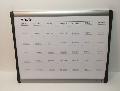 Quartet Magnetic Residual Calendar Board, Dry-Erase 14&#034; X .5&#034; X 11&#034;