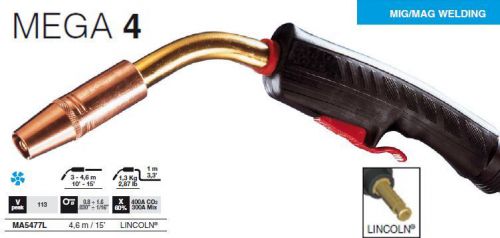 Trafimet MA5477L Mega 4 Mig Gun 15&#039; Lincoln Compatible with Lincoln® machines: L