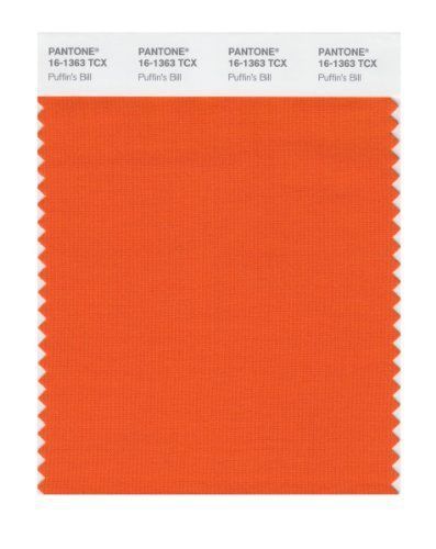 Pantone 16-1363 TCX Smart Color Swatch Card, Puffins Bill