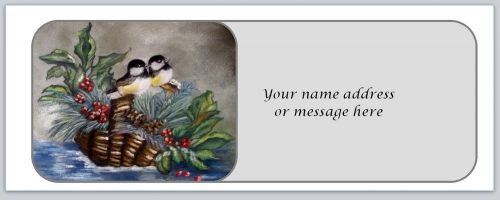 30 Personalized Return Address Labels Christmas Buy 3 get 1 free (bo681)