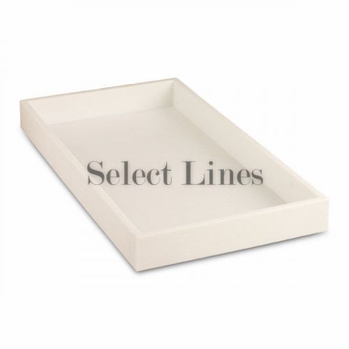 White Stackable Standard Plastic Tray Display 1-1/2&#034; H