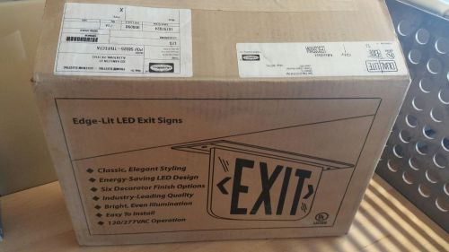 Liteforms dual lite edge-lit exit signs (lot of 8) for sale