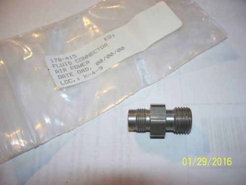 Graco paint spray gun stainless fluid connector 1/4m x m12 239655 / 239-655 nos for sale