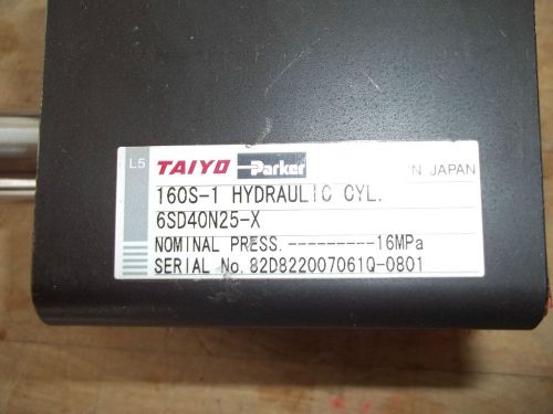 NEW TAIYO PARKER 160S-1 COMPACT DESIGN 16 MPa HYDRAULIC CYLINDER 6SD40N25-X