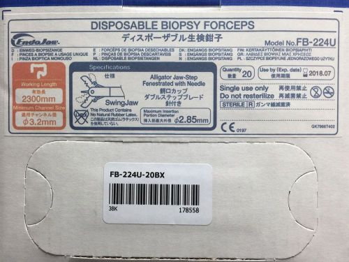 OLYMPUS FB-224U LOWER Biopsy Forceps 3.2mm x 2300mm Box of 20 Units 2018-07