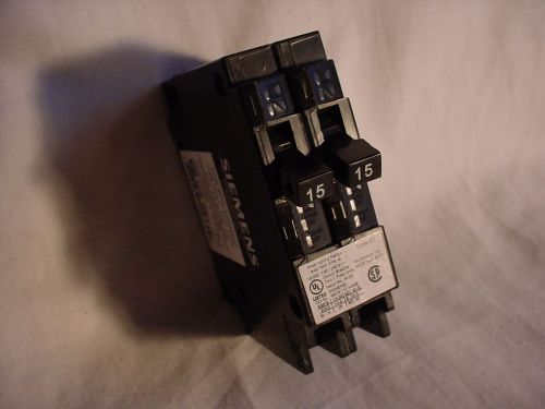 NEW! Siemens Q1515 Circuit Breaker, 15 Amp, Two Pole, 120/240V