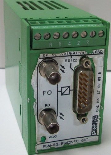 Phoenix Contact Male Connector Interface Converter PSM-EG-R422/FO-GST 24VDC USG