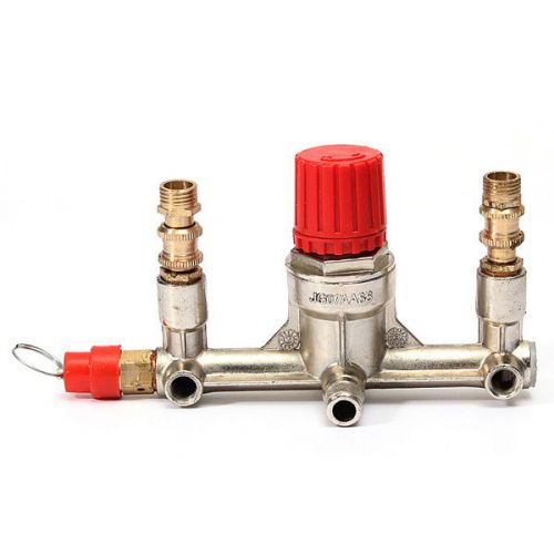 Air compressor double outlet tube pressure regulator valve fitting usa seller for sale