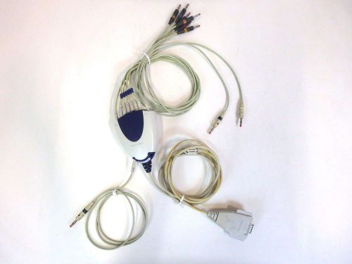 Welch allyn 400293 ecg patient lead cable 10 lead medical use monitoring systems for sale
