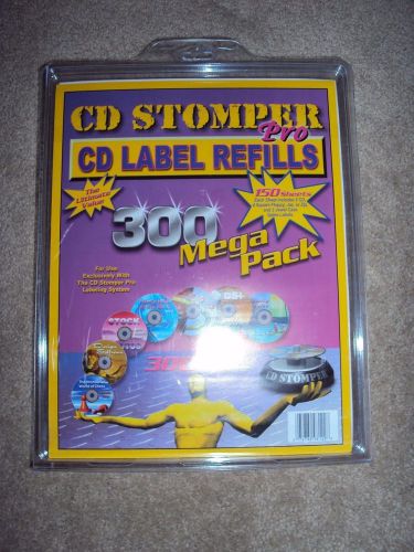 (290/300) CD Stomper Pro Label Refills 300 Mega Pack Partially Used