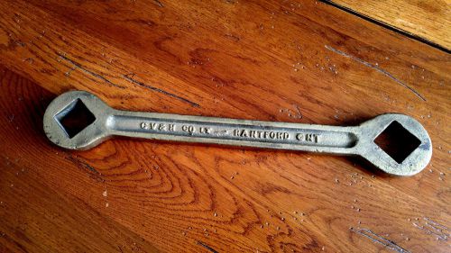 100 Year Old Solid Brass Fire Hydrant Wrench 15.5&#034; Brantford, ON Fire Services