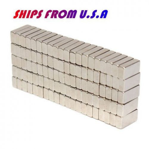 50pcs 10x5x3mm block n50 strong rare earth magnets neodymium u.s shipped for sale