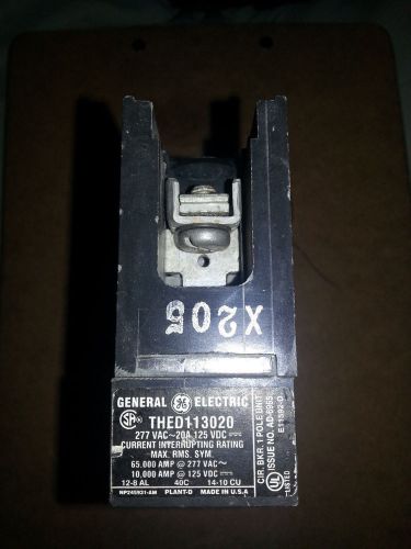 USED GE THED113020 CIRCUIT BREAKER