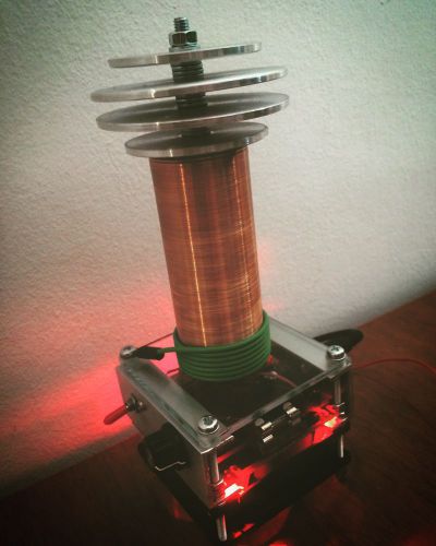 Tesla coil sstc -- audio modulated for sale