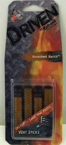 New,Car Air Freshener Driven By Refresh Scorched Earth 4 Pieces Vent Clip Sticks