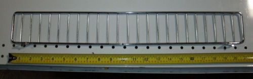 Gondola Shelf Wire Fence 3&#034; H x 21&#034;L - Lozier Madix - Chrome Finish - 24 Pieces