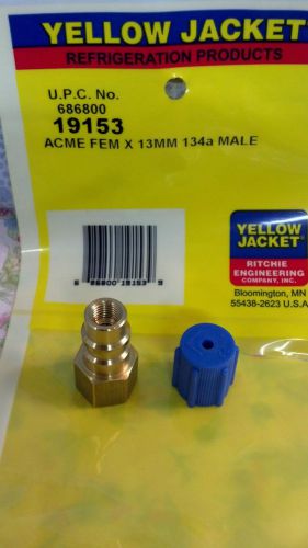 YELLOW JACKET R134a Adapter 1/2 FM ACME HEX x 13mm 134a