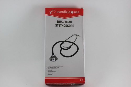 Dual Head BLACK Pediatric Medical Stethoscope for Nurses, Students &amp; Therapists