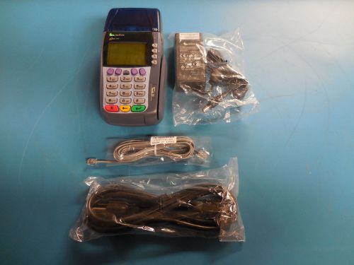 VeriFone Omni 3740 Credit Card Terminal with Power Cord &amp; Phone Line