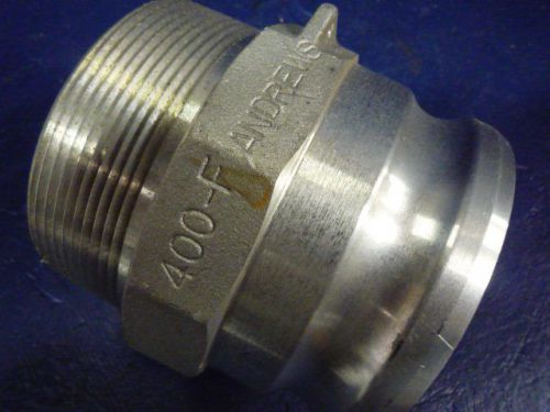 Dixon valve andrews 400f-al 4&#034; npt cam and groove adapter type f for sale