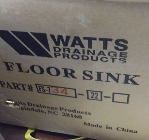Watts 4&#034; Floor Sink FS-734 - Grate and Strainer Included! - FS-730 Series