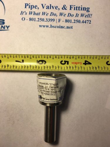 *New* 3/4&#034; Male X 1/2&#034; Female NPT Wika Thermocouple, 304 Stainless Steel.