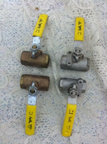 Apollo ball valve mixed lot (3) 1/2&#034; &amp; (1) 3\8&#034; conbraco used for sale