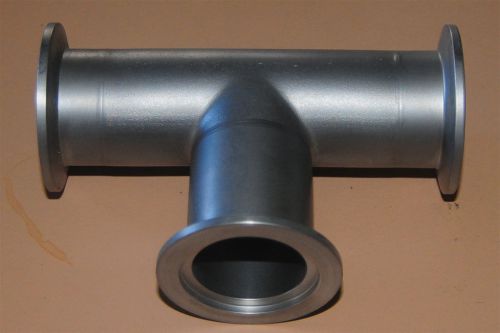 Hps/mks 3-way cross, nw/kf-40 flange, vacuum fitting, stainless steel for sale