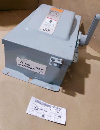 Siemens nf251h i-t-e enclosed switch 30 a 600 v for sale