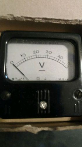 WWII panel meter gauge NOS toyo v meter 0-50 radio militaty
