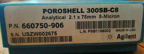 New HPLC column Agilent Poroshell 300SB-C8 5 um 2.1x75 mm 660750-906