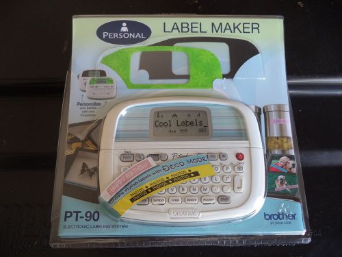 Brother PT-90 Label Maker Labeler PT90 1 Year Warranty BRAND NEW 012502623304