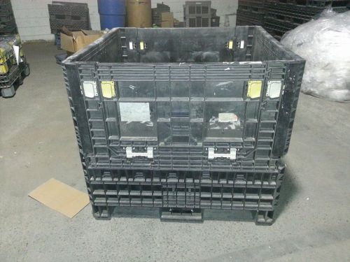 45x48x42pallet box storage container bin collapsible automotive trade show ropak for sale