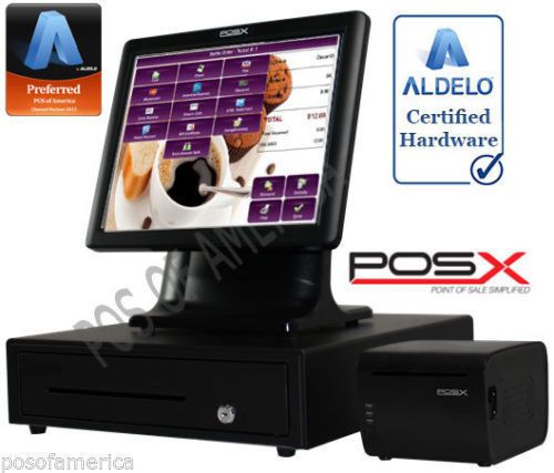Aldelo 2013 pro pos-x coffee shop restaurant all-in-one complete pos system new for sale