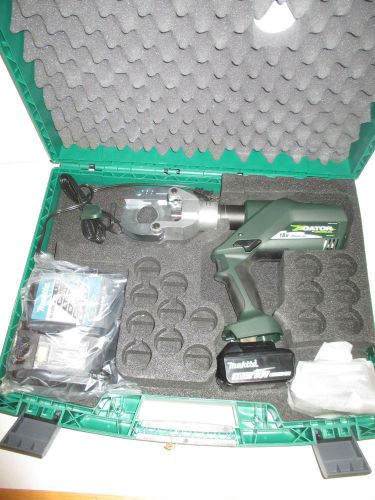 Greenlee ESG50L Gator Battery-Powered Cable Cutter  120V Charger 2 BATTERY