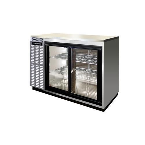 Continental Refrigerator BBUC50S-SS-SGD Back Bar Cabinet, Refrigerated