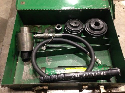 Greenlee 767 hydraulic pump 746 driver ram die punch conduit knock out for sale