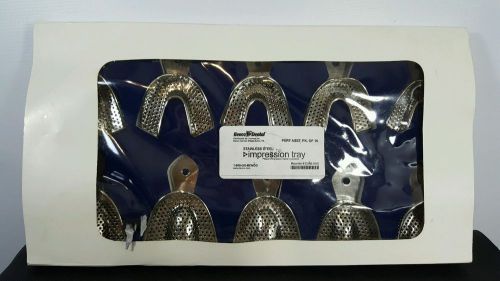 Benco dental stainless steel impression trays perf.asst. pack of 10 new for sale