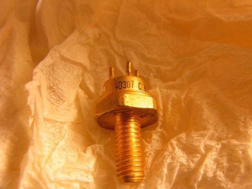QTY 2 RCA 40307 stud mtg gold color transistor  NOS tested good free ship USA/CA